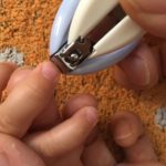 赤ちゃんの爪切り