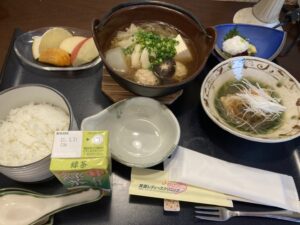 箕面レディースクリニックでの１日目の入院の食事